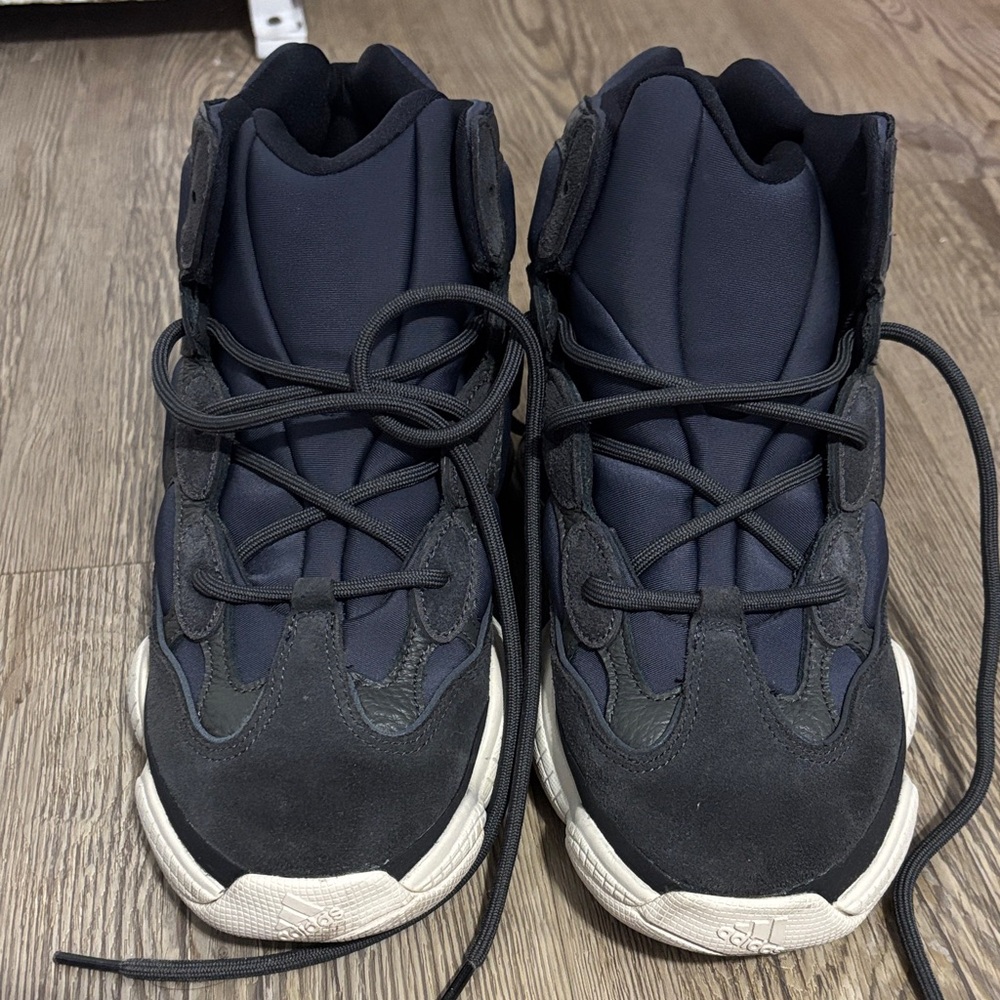 Yeezy Black and Cream Sneakers